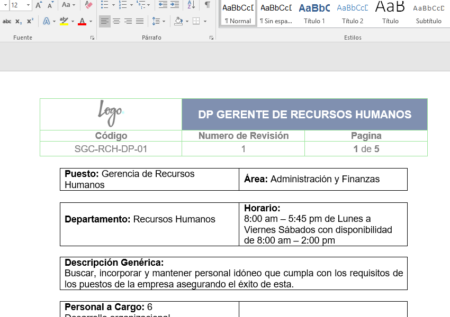 Guía para crear un perfil y descripción del puesto perfecto